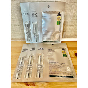 VT COSMETICS REEDLE SHOT 1000 2STEP MASK Интенсивные двухфазные маски с микроиглами (1.5гр + 28гр), 5 штук
